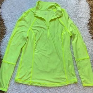 ZELLA Neon yellow Quarter Zip Large